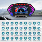 Obd2 gps Hud Head Up Display Car Digital Speedometer Rpm Alarm Water   Oil Temp