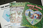 Sp41 - Lot Of 4 Stained Glass Garden Stone Pattern Books  Tiffany Garden  Plus