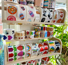 Retro Stickers Off The Roll  Sparkle  Cute Cats  Rainbows  Unicorns  You Choose 