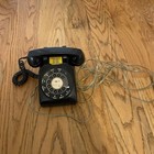 Vintage Bell System western Electric  Black Metal Rotary Desk Telephone phone