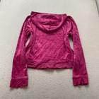 Juicy Couture Women s Vibrant Magenta Velour Full Zip Hoodie Loungewear Size M