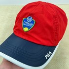 Us Open Series Fila W s Open Cincinnati Hat Cap Performance Tennis Adult Red Blu