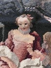 Vintage Finished Needlepoint Tapestry Canvas   Contains Petit Point 