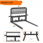 Skid Steer Tractor Attachment  45  Frame W  48  Blades Pallet Fork 4000lbs Heavy