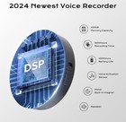 Magnetic Voice Activated Spy Recorder 128gb 70 Hr Battery Auto Noise Reduction