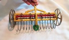 Antique Arcade Hay Rake 7  Cast Iron Dump Farm Original Paint Vintage  703