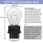 Givedoua 3157 4157 12v P27 7w Brake Tail Turn Signal Bulbs 2 Pack