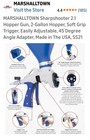 Marshalltown Sharpshooter 2 1 Drywall Sprayer Gun With Hopper - Blue  ss21 