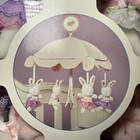 Nib Wamsutta Springs Baby Vtg Ballerina Bunny Crib Mount Mobile Soft Plush Nos