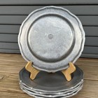 5 Vintage Wilton Queen Anne Pewter Dinner Plates 10-1 2  Rwp The Wilton Co