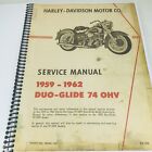 Harley Davidson Service Manual 1959-1962 Duo-glide 74ci  Ohv Panhead  99482-62