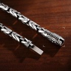 Sterling Silver Bangle Bracelet Chain Popular Vintage Bracelets Mens Gift