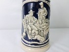 Vintage German Beer Stein Original Thewalt Pewter Lid Great Condition Blue Clean