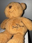 Ty Pluffies Brown My Baby Bear Plush 9  Stuffed Animal 2004 Tylux Sewn Nose Eyes