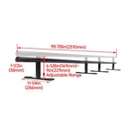 Black 99  Round Skate Rail Grind Rail For Scooters  Skateboards   Inline Skates
