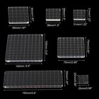 Patikil Acrylic Stamp Block  7 Pack Clear Stamping Block 100 X 100mm  