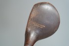 Antique Hickory Wood Shaft Golf Club Driver Herd And Herd Jw Model 1 Vintage