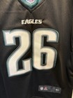 New  Black Youth Small  age 8-10  Philadelphia Eagles Barkley  26 Stitchedjersey