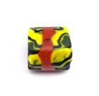 Rare Old Venetian Yellow Black Banded Wound African Trade Bead