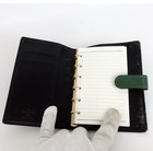 Authentic Louis Vuitton Agenda Pm Planner Cover R20052 Green Leather used 42172