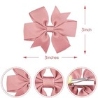 3 Inch Boutique Grosgrain Ribbon Pinwheel Hair Bows Alligator Clips For Girls   