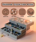 Acrylic Rock Collection Box - Display Storage Rock  Jewelry Organizers  Cryst   