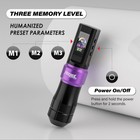 Wireless Tattoo Machine Pen Gun Complete Kit With 1600mah Powersupply Ink Needle