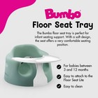 Bumbo Baby Floor Seat  Portable Infant Sit Up Chair W  Tray Attachment  Hemlock