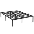 Queen full twin Size Metal Bed Frame 14in Platform Bed Frame  strong Steel Slats