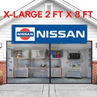 Nissan Retro Logo 2x8 Ft Flag Jdm Gtr Nismo Datsun Racing Show Banner Free Ship