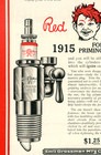 1915 Original Red Head Spark Plug Ad   Ford Priming Plug  Grossman  Brooklyn Ny