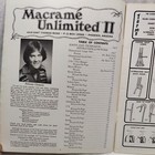 Rare 1977 Vtg Macrame Unlimited Vol 2 Home D  cor Projects By Doreene Clement
