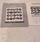 Save The Children Concert Paramount Press Book Movie Campaign Vintage 1973