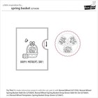 Lf3658 Spring Basket 4x6 Inch Clear Stamp Set For Craft Card Making Arts