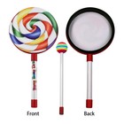 6 Pcs 6 Inch Lollipop Drum Set Percussion Hand Drum Musical Toy Rainbow