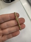 Yellow Gold Curb Link Bracelet 3 8mm 8 5   - 14kt  solid 