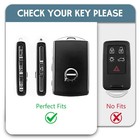 For Volvo 4 Side Buttons Key Fob Cover  Tpu Smart Key Fob Case Compatible Wit   
