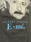 Rare 1990 Albert Einstein Black T-shirt E mc Its Not Just A Good Idea Its Thelaw
