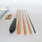 Vintage Japanese Edo Wazao Tanago Bamboo Fishing Rod 3 8 Shaku 115cm 5pc Signed