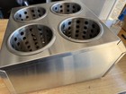 Stainless Steel Winco Flatware Holders   used 