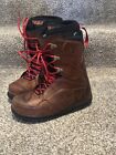 Thirtytwo Men s Lashed Premium Snowboard Boot Size 11 5- Brown Leather