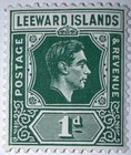 Travelstamps  Leeward Islands Stamps Sg 100 Kgvi  1d Mint Mnh Og