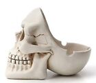 Skull Cigar   Cigrt Ashtray Smoking For Home  Office And Bar White Pack Of 1