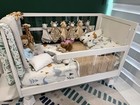 Pottery Barn Sloan Acrylic Crib Simply White   Nook Mattress     Barely Used