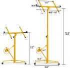 13 Ft Drywall Lift Rolling Panel Hoist Sheetrock Lifter With Adjustable Height