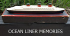 Van Ryper Model Ship Waterline Model Paquebot Normandie Ocean Liner French Line