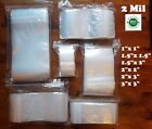 1 5 x2   3  Clear 2 Mil Plastic Zip Seal Bag Reclosable Lock 2mil Small Baggies