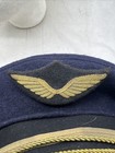 France Air Force Officer Visor Hat Post Ww2 Size 56  rf