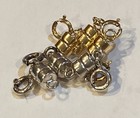 Magnetic Clasp Converters In Solid 14k Gold   925 Silver  4mm  Nwt  Set Of 6