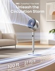 Smart Fans For Bedroom  120    120   Omni-directional Oscillating Fan  100ft Quiet